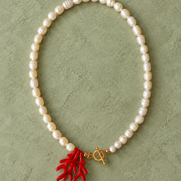EVERA NECKLACE | İNCİ TAŞLI KOLYE