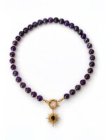 AVENA NECKLACE | AMETİST TAŞLI KOLYE - Görsel 2
