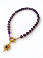 AVENA NECKLACE | AMETİST TAŞLI KOLYE