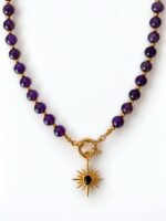 AVENA NECKLACE | AMETİST TAŞLI KOLYE - Görsel 3